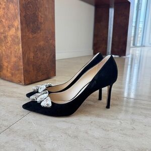 Black Suede Jimmy Choo Pumps